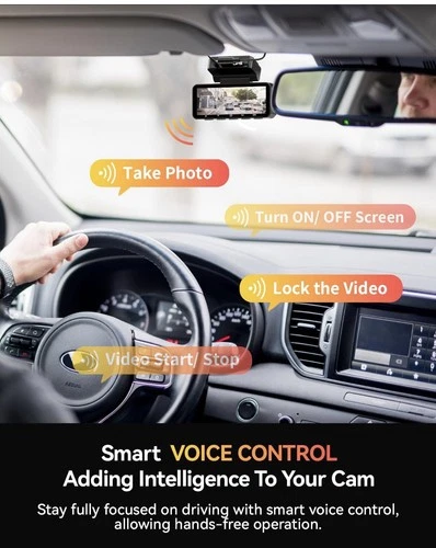 Focuway Dash Cam Front Rear 4K GPS WiFi - photo 3