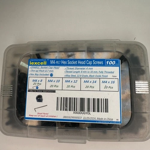 iexcell Socket Head Cap Screws Bolts Kit - photo 3