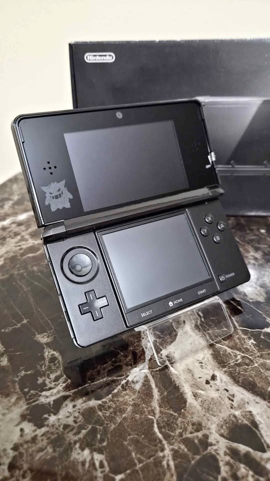 Modded Cosmo Black 3DS CIB | Gengar Lens | 32GB | hShop
