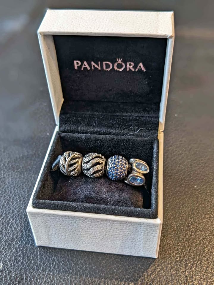 Pandora Charms - Sterling Silver & Blue Topaz