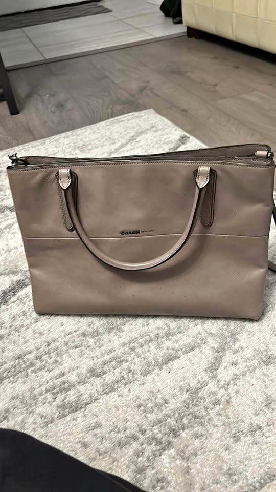 Coach Borough Bag in Pale Tan NWOT