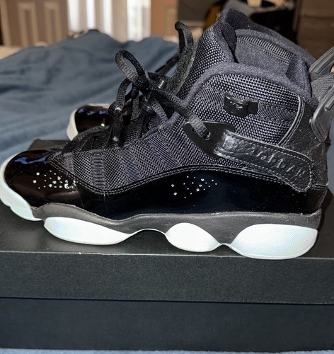 Size 5.5 (GS) Jordan 6 Rings Mid Black - 323419-011 - photo 5