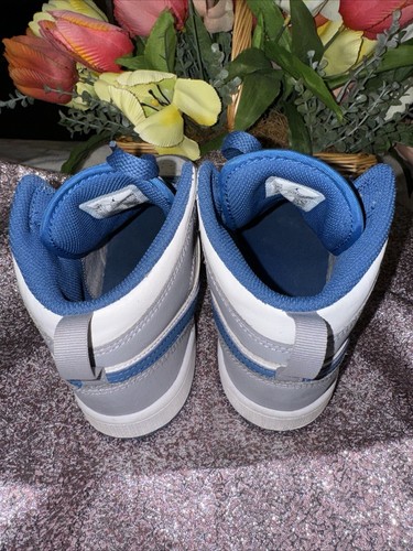 Size 3Y US- Jordan 1 Mid Cement True Blue - photo 2