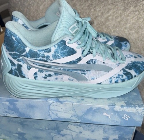 Puma Blue and White Artistic Athletic Shoes Size 11 - photo 2