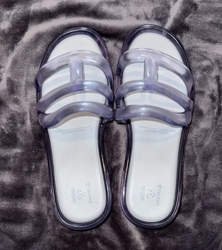 Melissa x Telfar Jelly Slide - Clear Unisex Womens 10/ Mens 9 EU