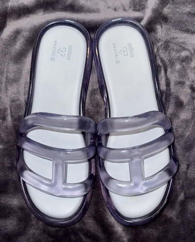 Melissa x Telfar Jelly Slide - Clear Unisex Womens 10/ Mens 9 EU - photo 3