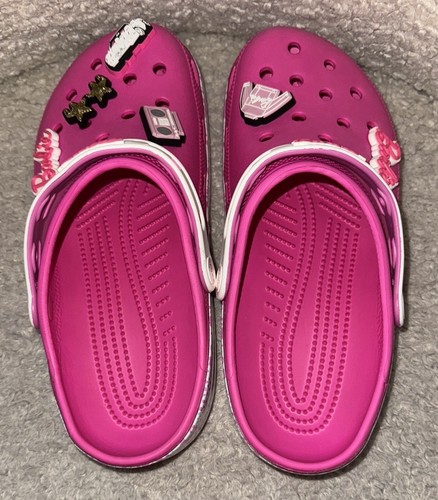 Barbie CROCS Pink Sandals Ventilation Rotating Heel Strap M9/W11 - photo 3