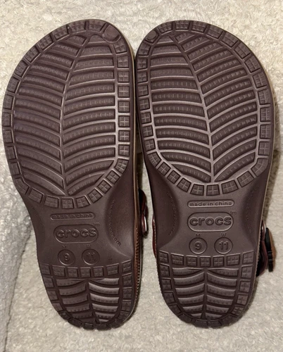 CROCS Brown Slippers with Classic Perforations and Heel Strap Si - photo 4