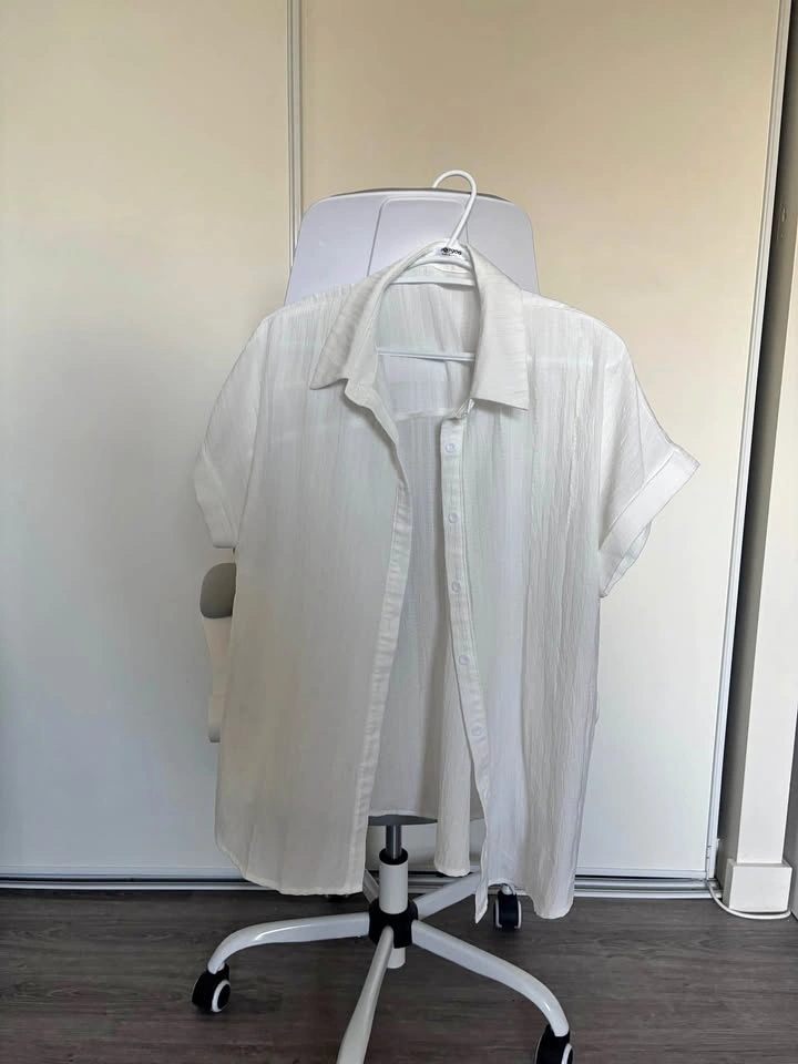 Sheer button up