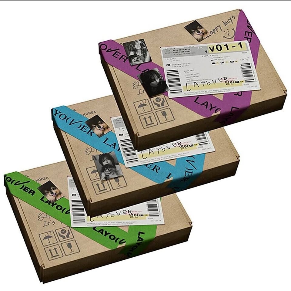 BTS V [LAYOVER] Album 3 Ver SET