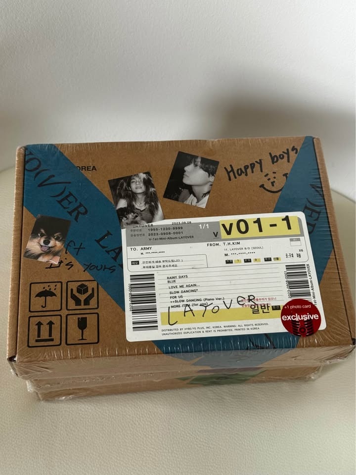 BTS V [LAYOVER] Album 3 Ver SET - photo 5