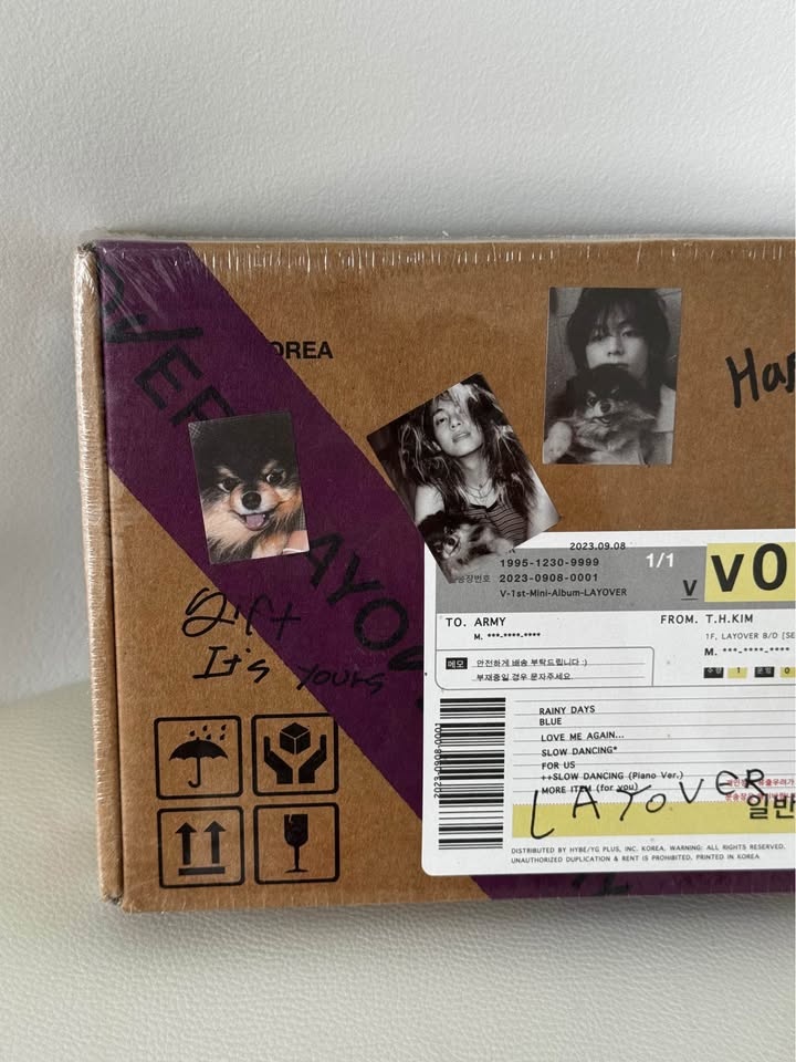 BTS V Layover Solo Album CD Box (Purple Ver. 3) - photo 2