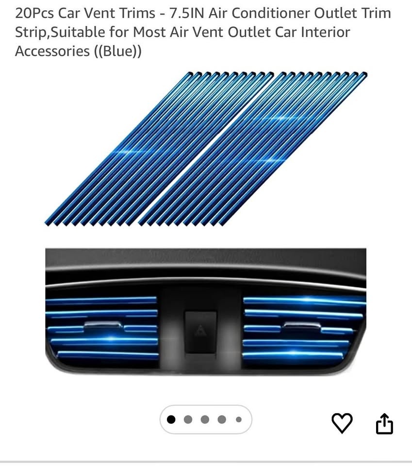 Huoflame 10pc Car Vent Accessories Set