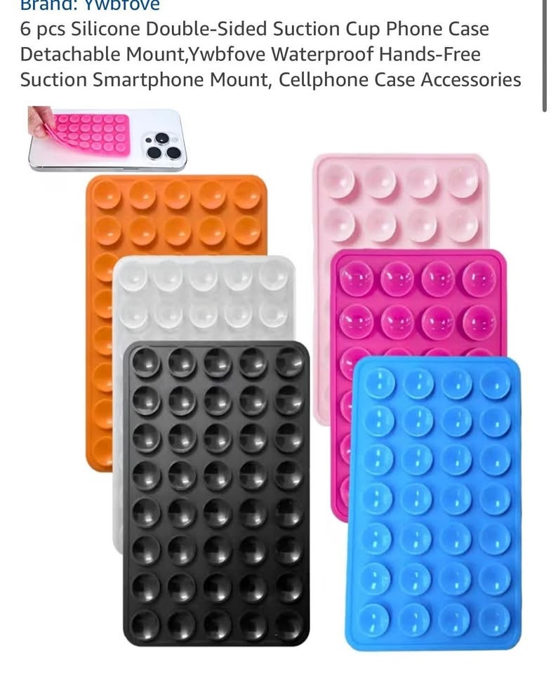 Silicone Double-Sided Suction Cup Phone Case Mount