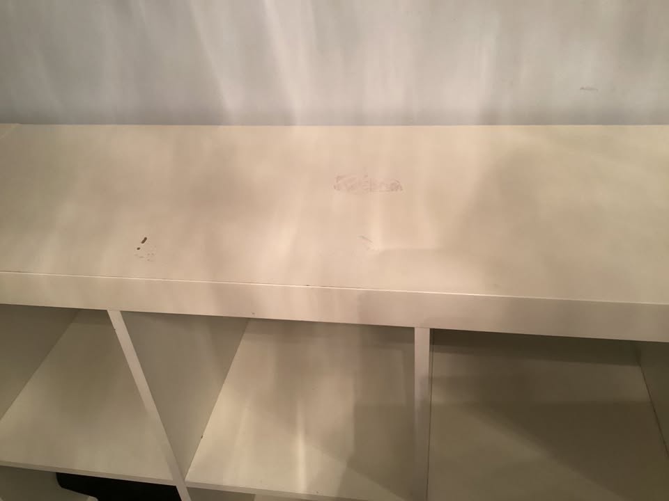 White/Silver Shelving Unit with Underframe - 147x94 cm - photo 3