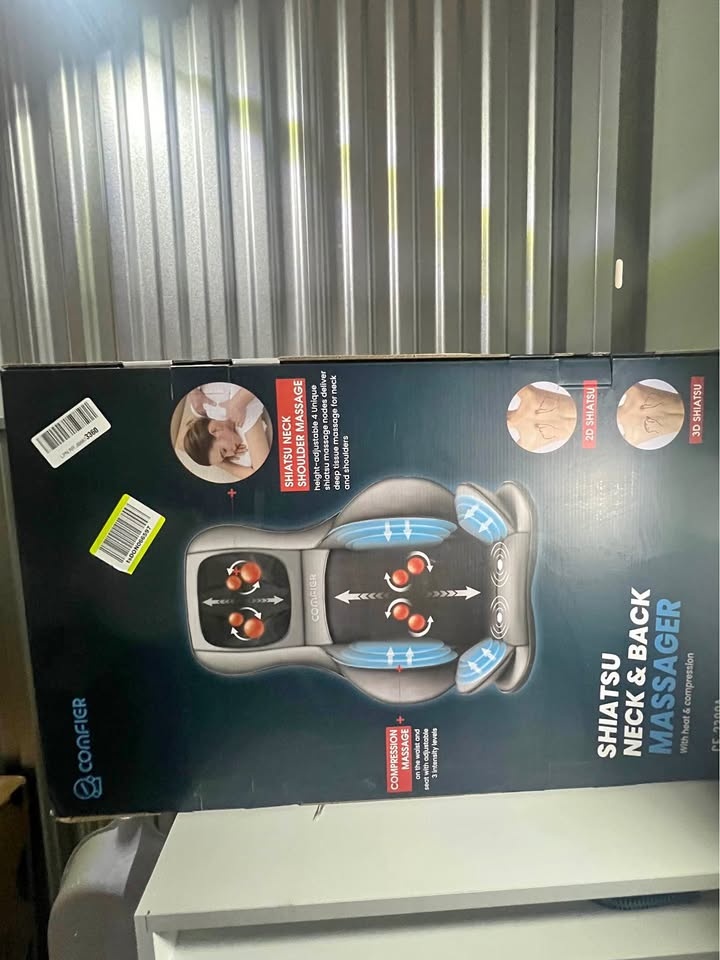 Comfier Shiatsu Neck & Back Massager Heat & Compression CF-2309A