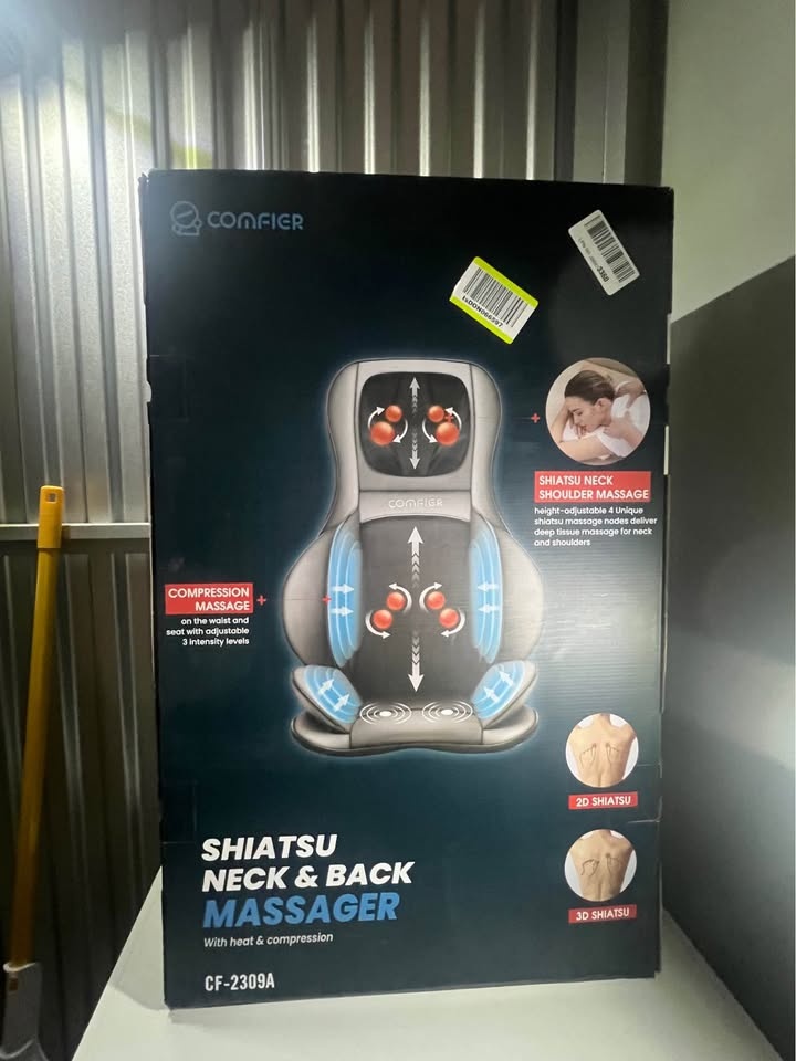 Comfier Shiatsu Neck & Back Massager Heat & Compression CF-2309A - photo 2