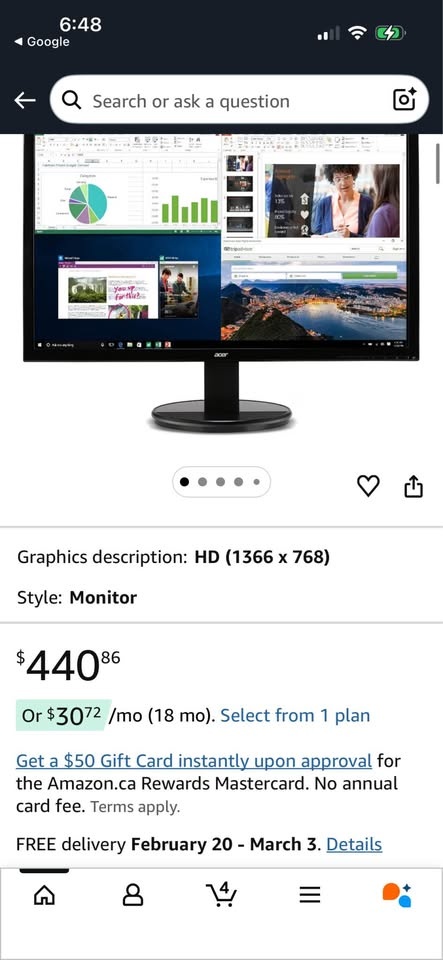 Acer K202HQL Abi HD Monitor (1366x768) - photo 2