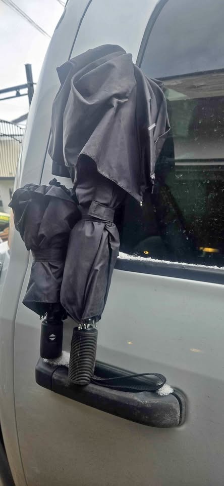 Large and medium rain umbrella black🏆