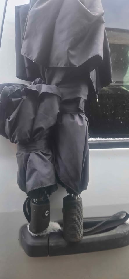 Large and medium rain umbrella black🏆 - photo 3