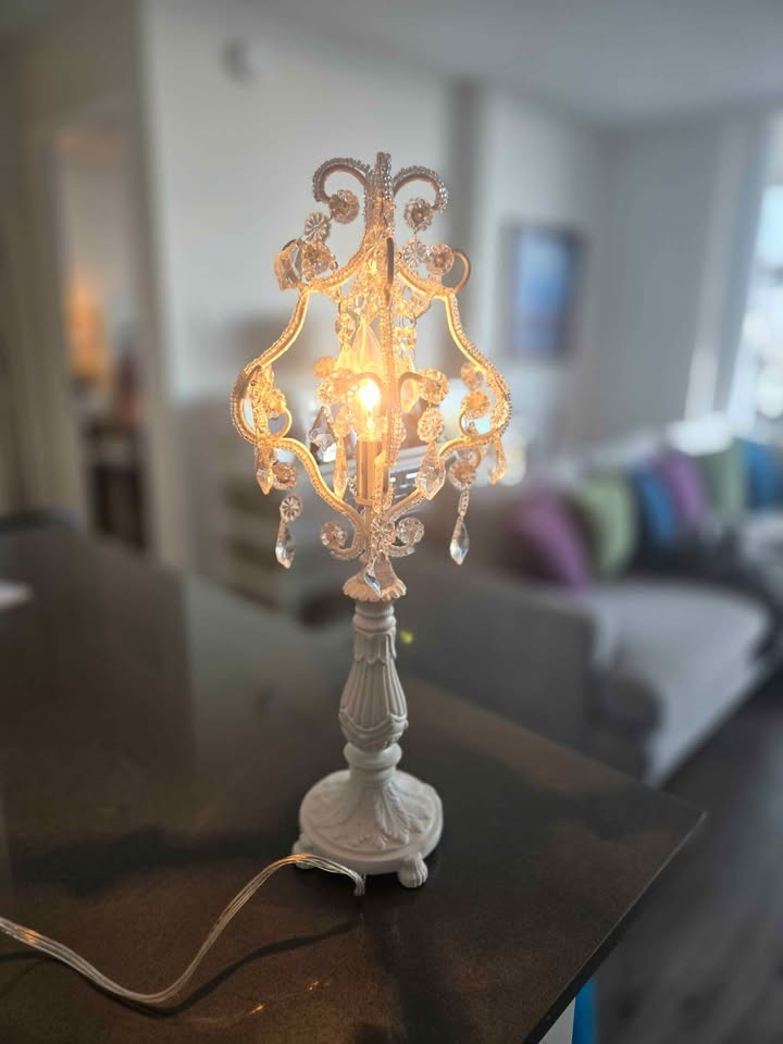 Fay White 19.5" High Traditional Candelabra Table Lamp - photo 2