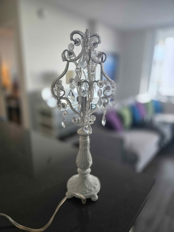 Fay White 19.5" High Traditional Candelabra Table Lamp - photo 3