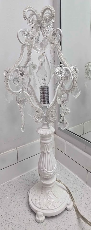 Fay White 19.5" High Traditional Candelabra Table Lamp - photo 4