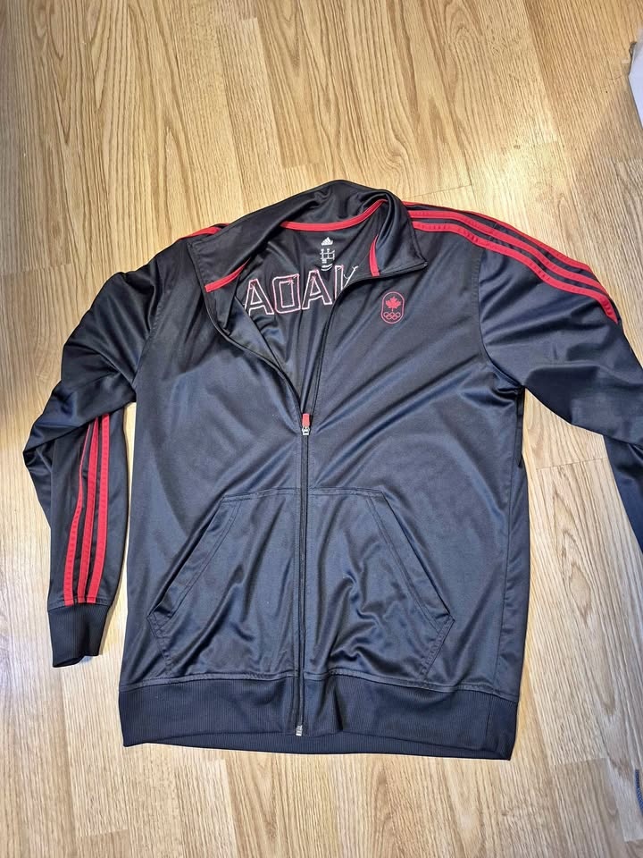 🏆Mens Adidas Canada Olympic Warm Up Jacket - Size M - Like New