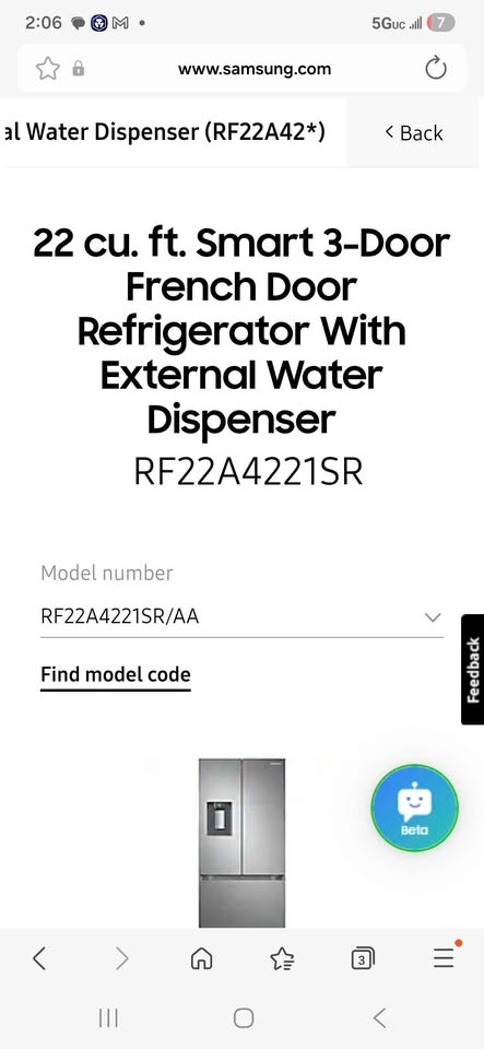 22 cu. ft. Smart 3-Door French Door Refrigerator 🏆 - photo 3