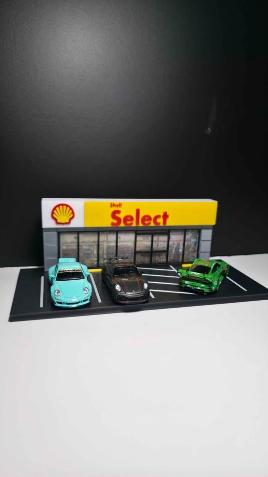 1:64 Shell Storefront Diorama for Hotwheels / Matchbox / Minigt - photo 4