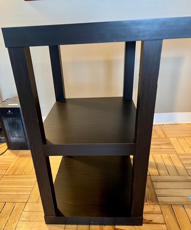 Ikea Black Desk with Built-in Shelving - photo 5