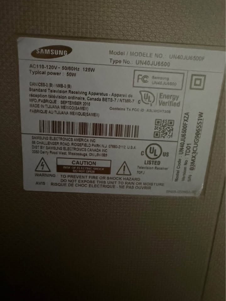 TV 40” Samsung UN40JU6500F - photo 5