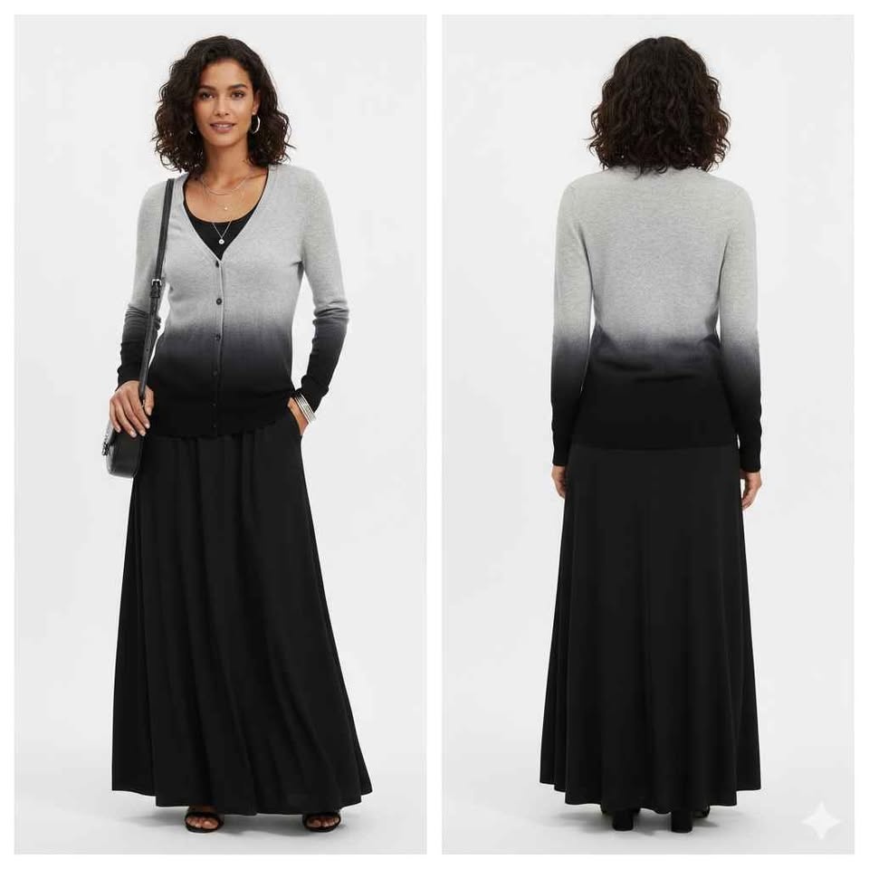 🏆 C by Bloomingdale's 100% Two-Ply Cashmere Cardigan Size XS - photo 4