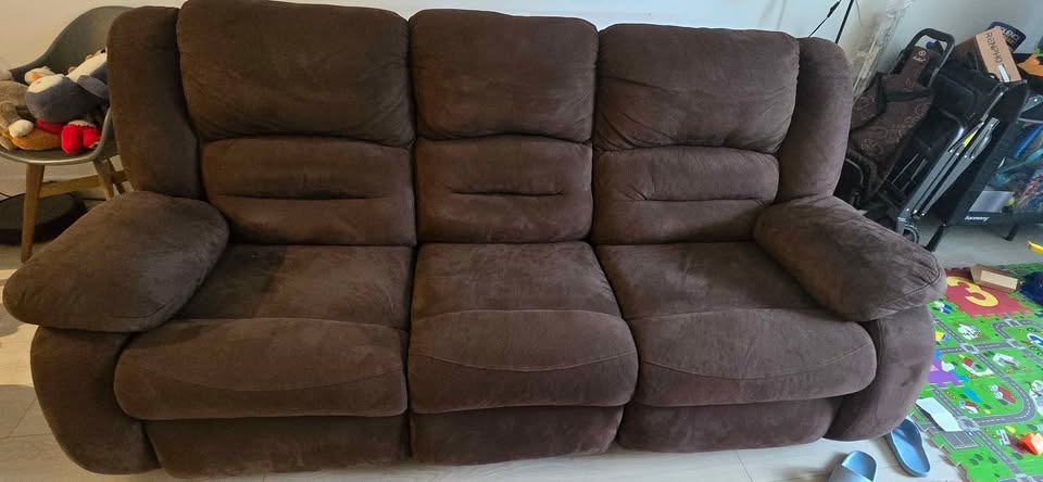 Brown Recliner Couch/Sofa - photo 2