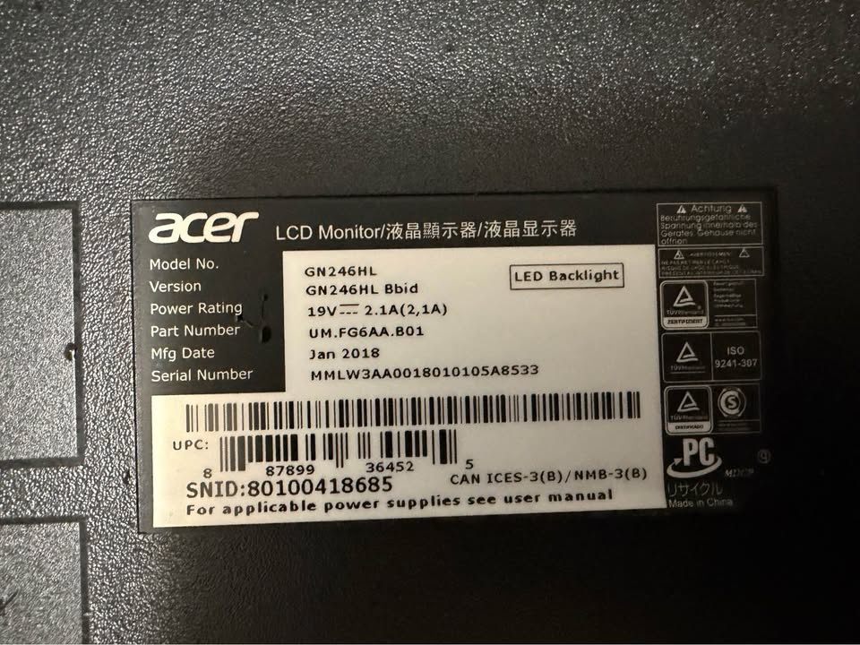 Acer Monitor READ THE DESCRIPTION!! - photo 3
