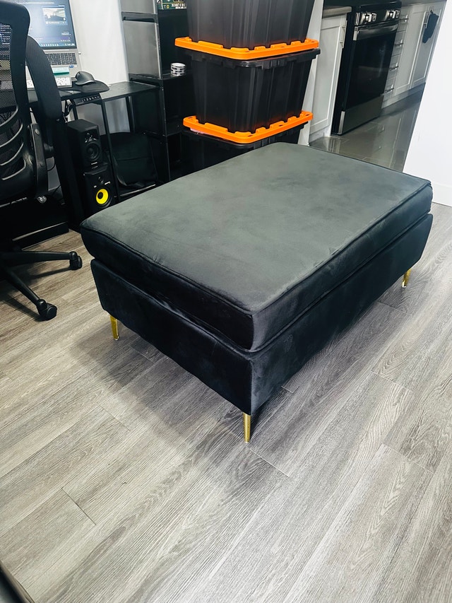 Black Velvet Futon Coffee Table
