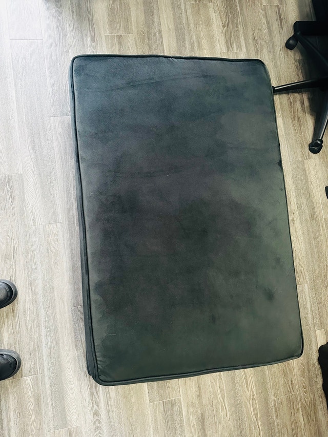 Black Velvet Futon Coffee Table - photo 2