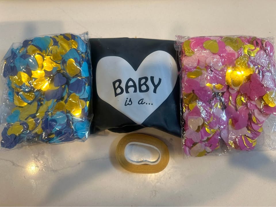 Baby Gender Reveal - Jumbo 36 Inch Confetti Kit