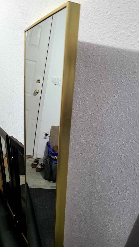 Gold Full Length Mirror w Stand - photo 5