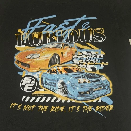 Fast & Furious Rider T-Shirt Black Size S🏆 - photo 3