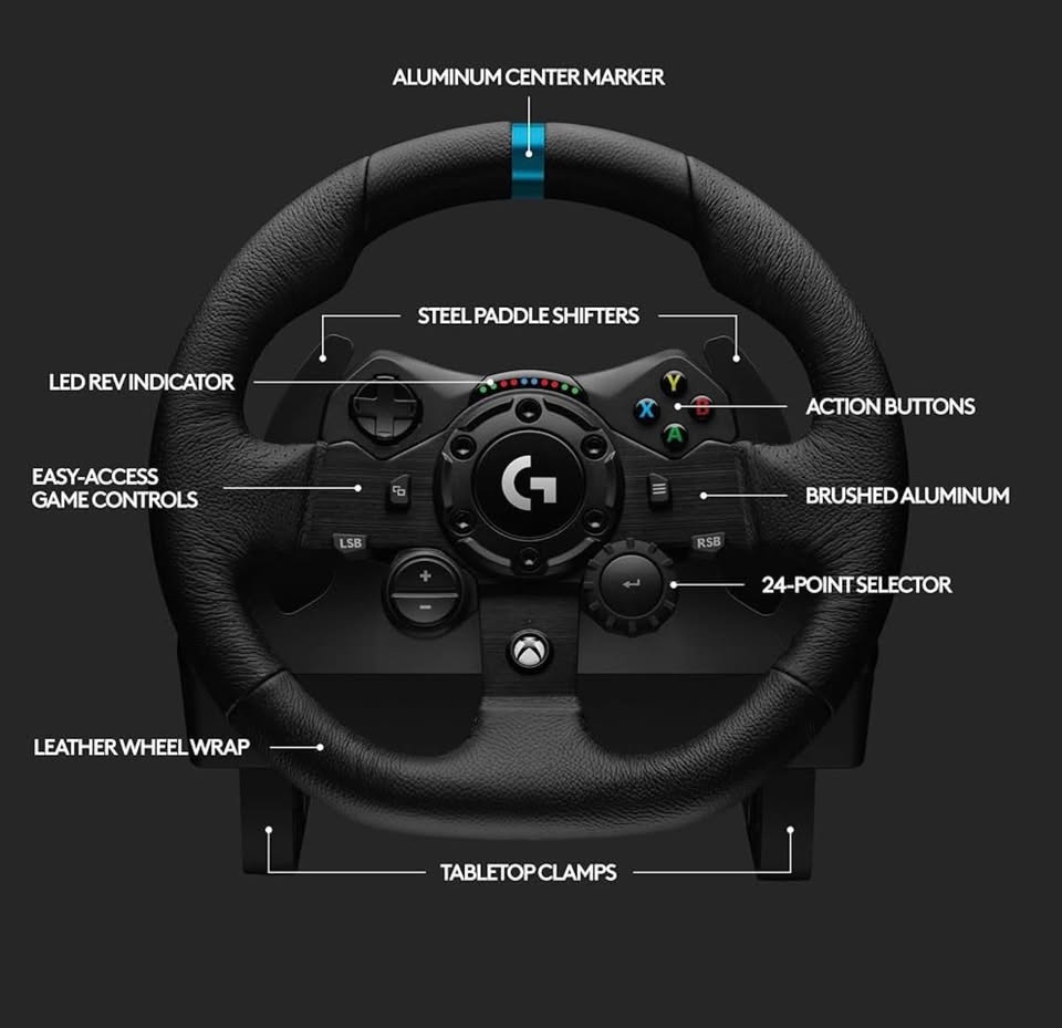 Logitech G923 Gaming Wheel for PC/Xbox - photo 2