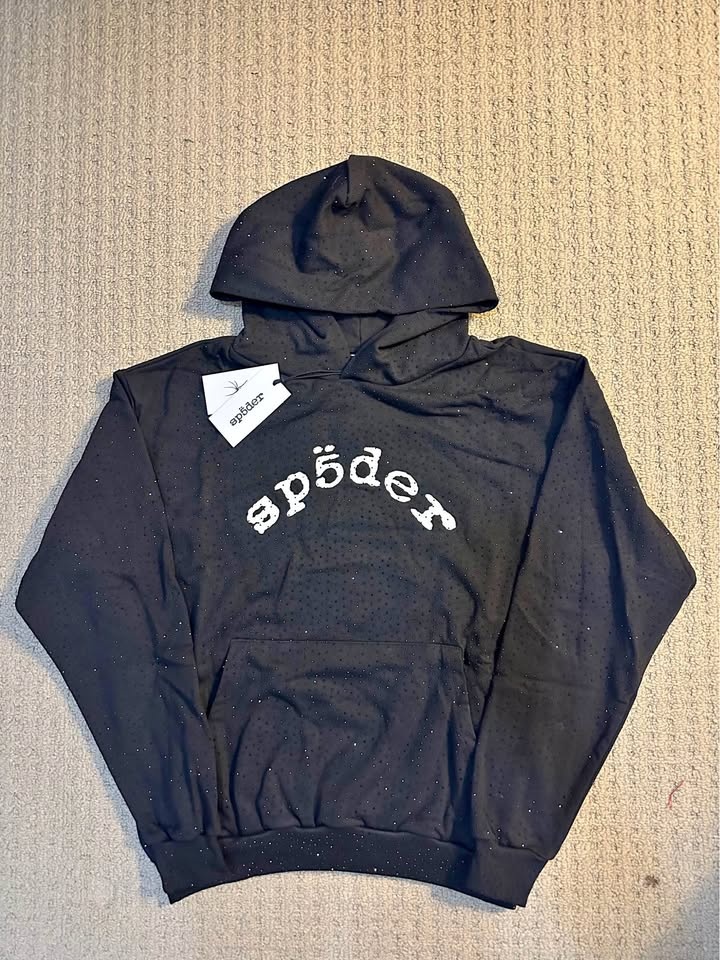 VVS ‘Black’ Sp5der Hoodie - Size Large