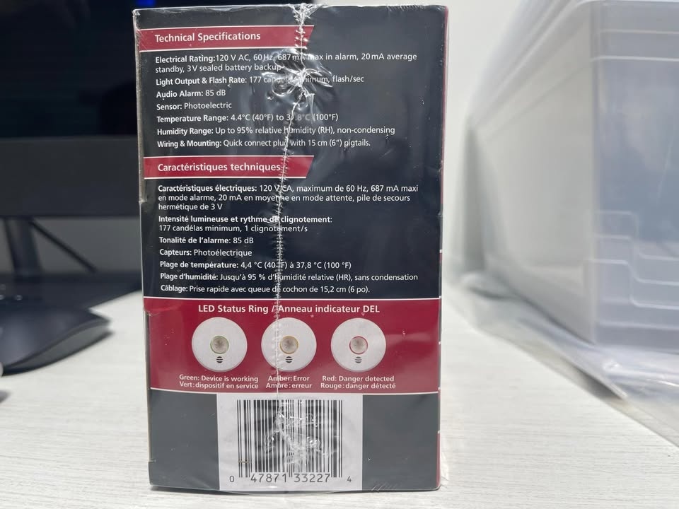 Kidde Hardwire Smoke Alarm with LED Strobe & Voice Alert P4010AC - photo 2