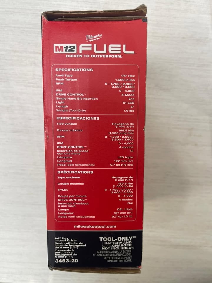 Milwaukee M12 FUEL Hex Impact Driver (Tool-Only) - photo 3