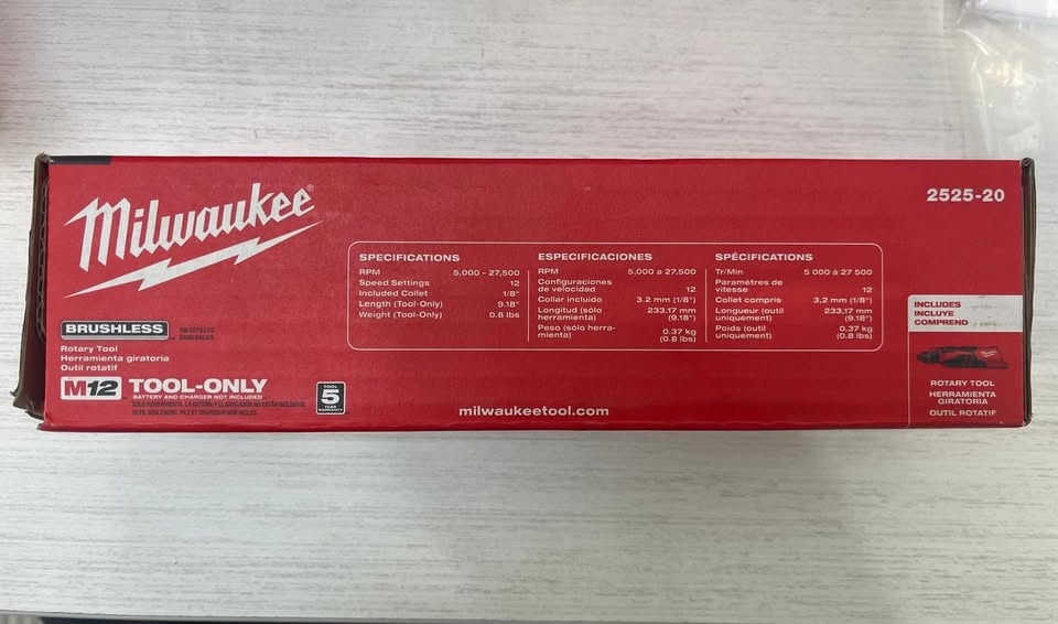 Milwaukee M12 12V Cordless Rotary Tool (Tool-Only) - photo 3