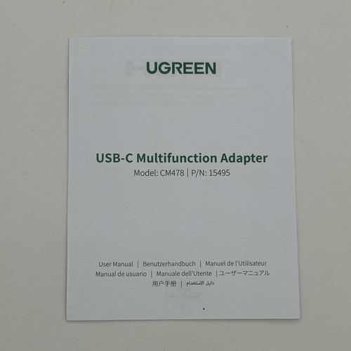 UGREEN USB-C Multifunction Adapter, 5-in-1 HDMI 3 X USB-A PD 100 - photo 3
