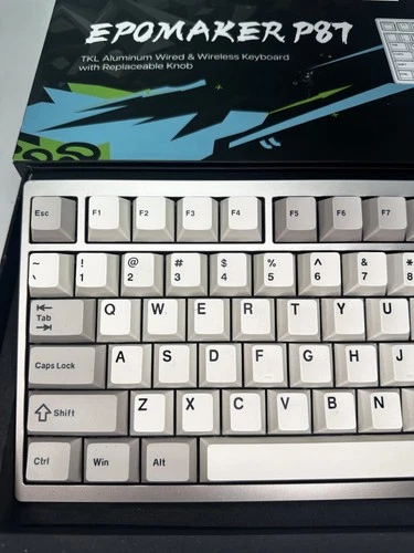 EPOMAKER P87 TKL Aluminum Keyboard, Wisteria Tactile Switches (K - photo 2