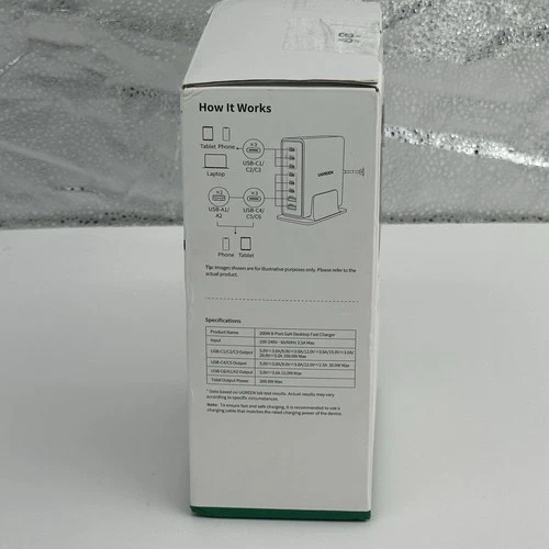 UGREEN 200W 8-Port GaN USB C Charger Block - photo 5