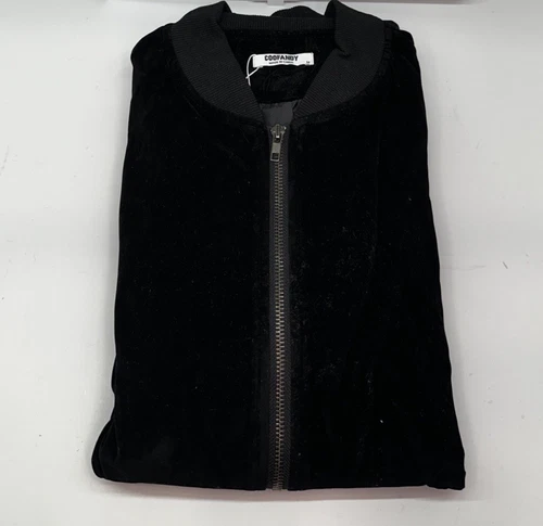 COOFANDY Men's Casual Varsity Jacket Vintage Lightweight Suede B - photo 5