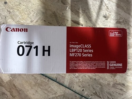 Canon 071H High Capacity Black Toner Cartridge – Genuine OEM – N